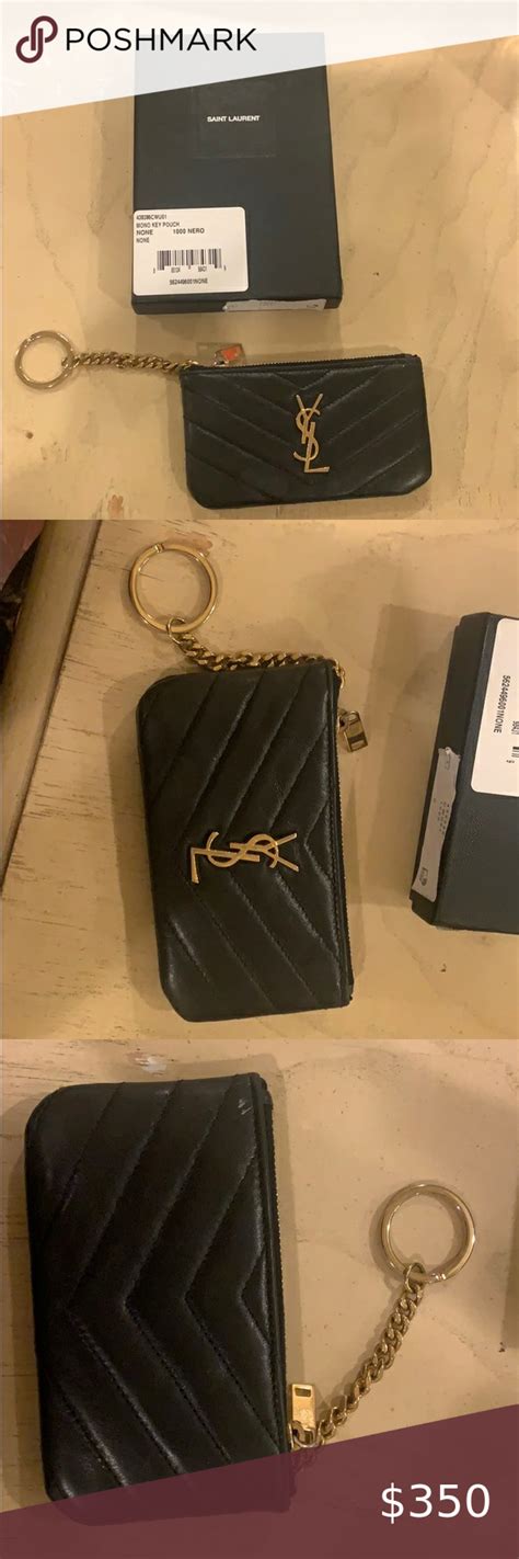 ysl key chain|YSL coin purse keychain.